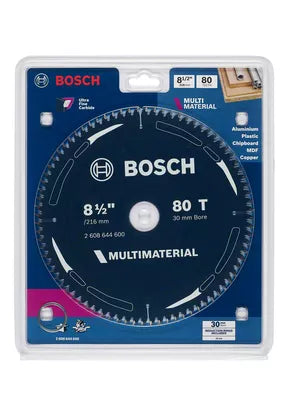 Bosch 216mm (8-1/2") x 30 x 80T Multi-Material Circular Saw Blade 2608644600