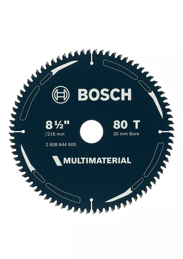 Bosch 216mm (8-1/2") x 30 x 80T Multi-Material Circular Saw Blade 2608644600