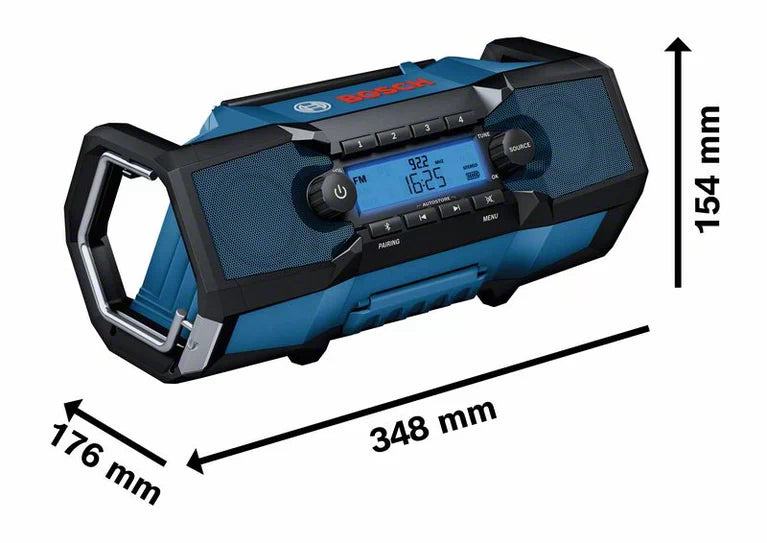 18V Jobsite FM Radio with Bluetooth® GPB 18V-2 C 06014A3040 by Bosch