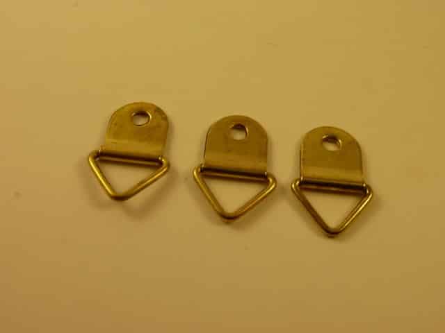 20Pce Brass Plated Picture Hooks PH01