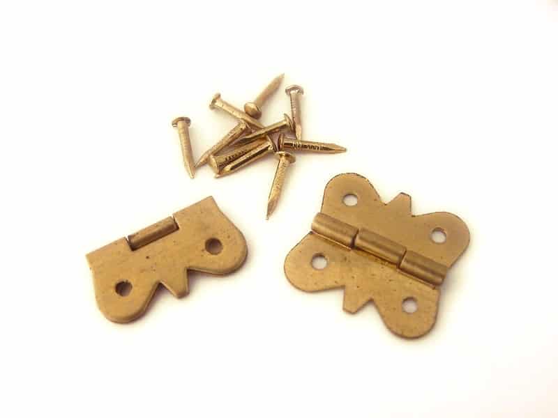 Hardware for Creative Finishes 18mm Pressed Brass Butterfly Hinges