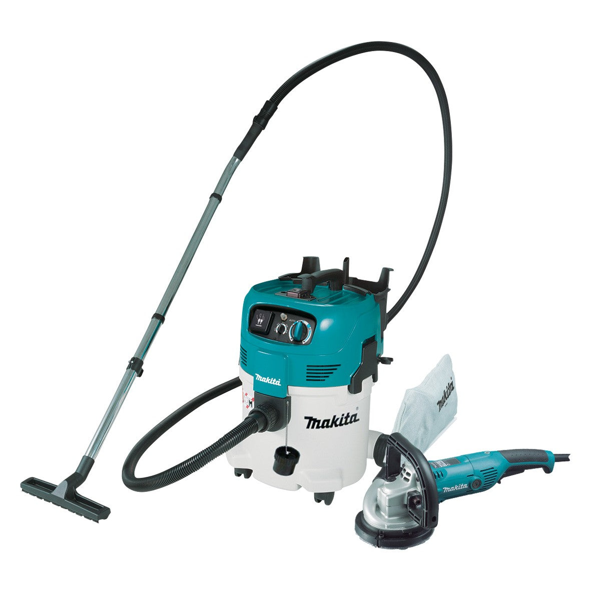 125mm 1400W Concrete Planer + 30L M-Class Vacuum Combo PC5000C-VC30MX1 by Makita