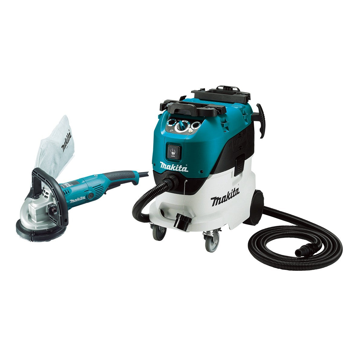 125mm (5") Concrete Planer + 42Ltr Wet/Dry M-Class Vacuum Combo PC5000C-VC42MX2 by Makita