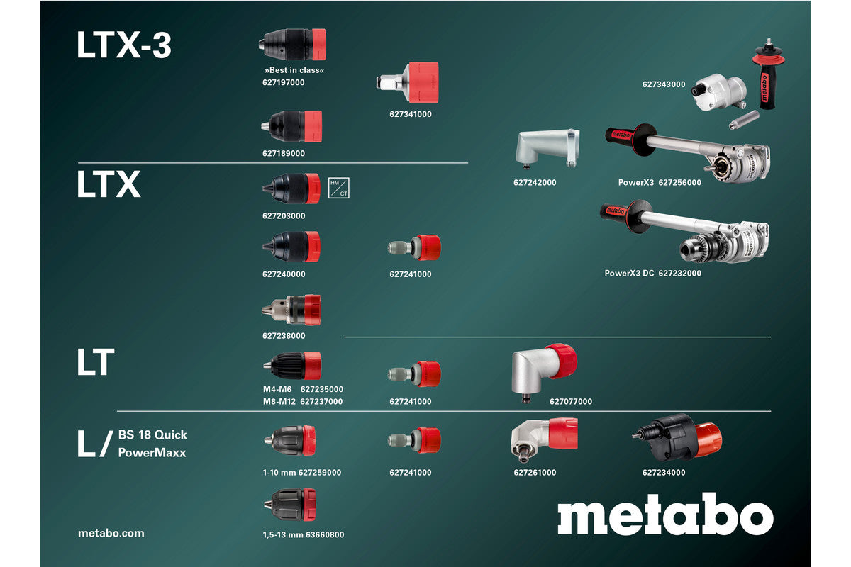 18V Brushless 3 Speed LTX Class Drill- 603180850 by Metabo