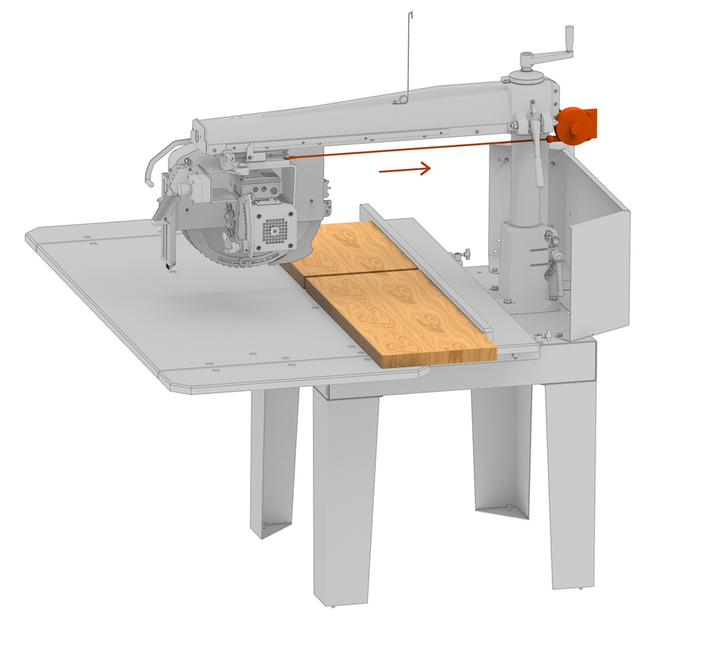 Maggi Junior 640 Radial Arm Saw – 400mm