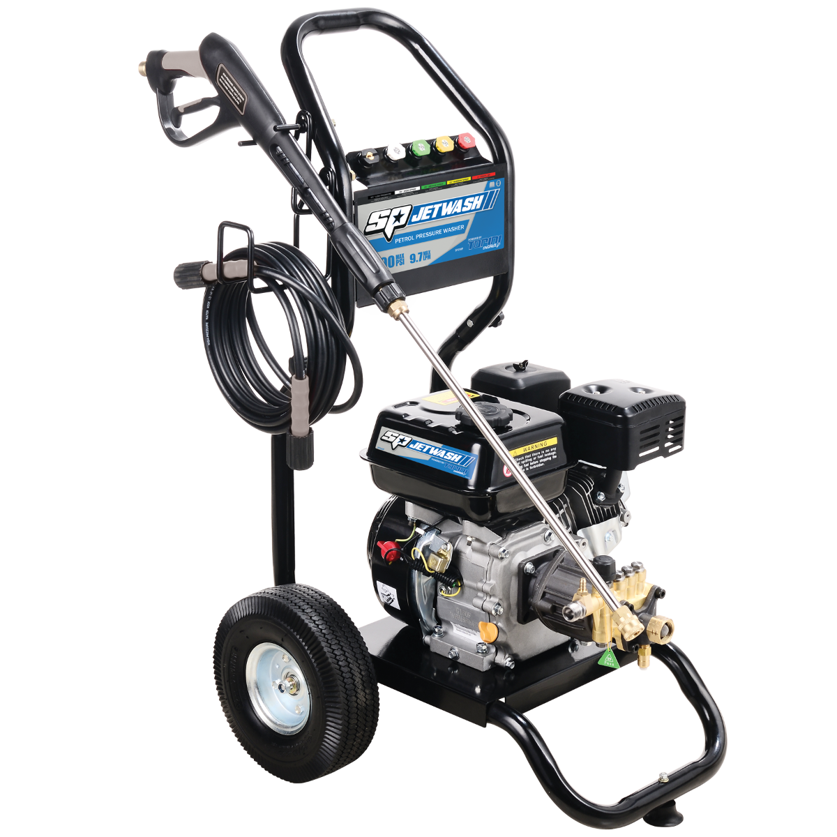 SP Tools 2500psi 9.7LPM Domestic Petrol Pressure Washer With Bonus Snow Cannon SP250PLE | Limited Edition