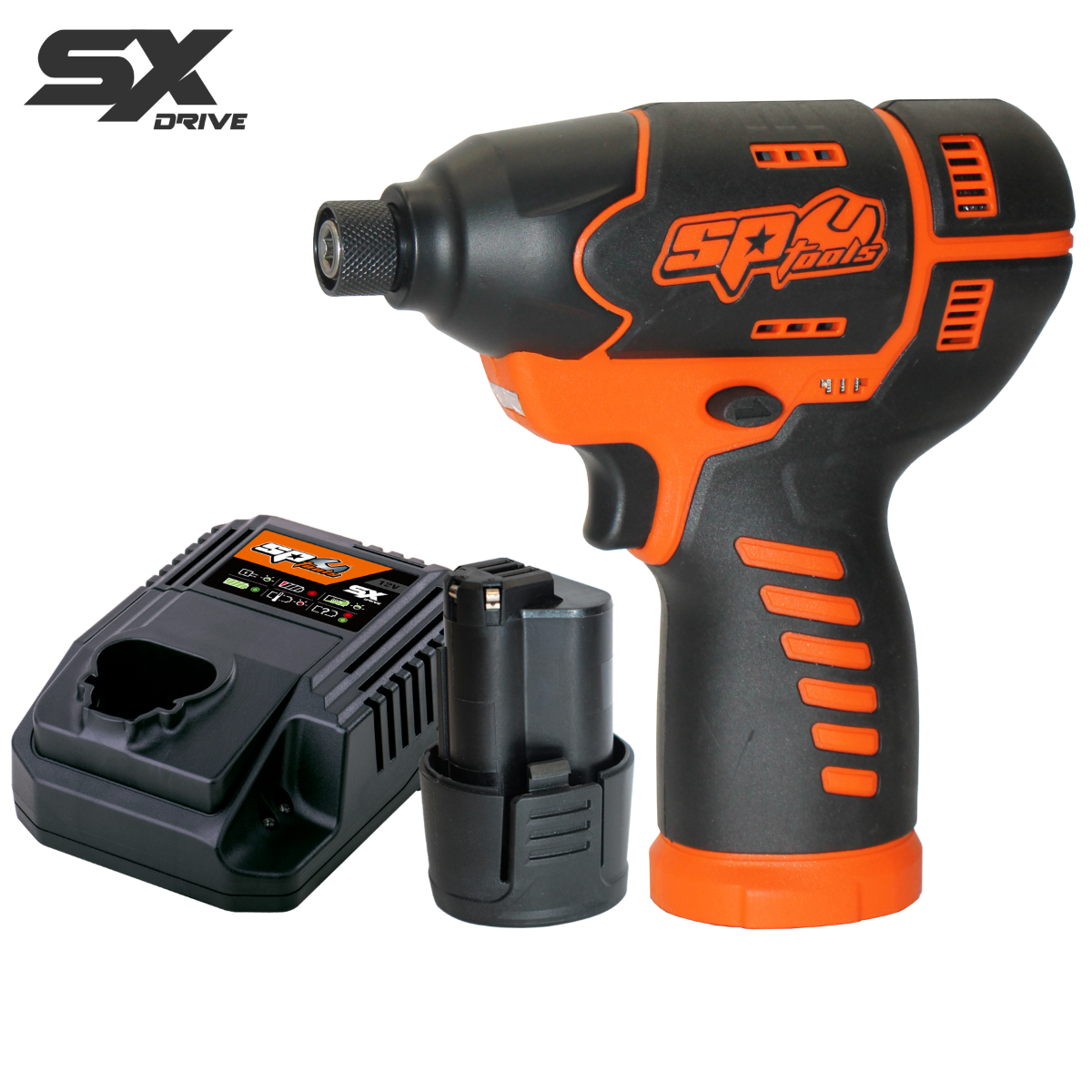 SP Tools SX Drive 2.5Ah 12v 1/4"Dr Impact Driver Kit SP83141
