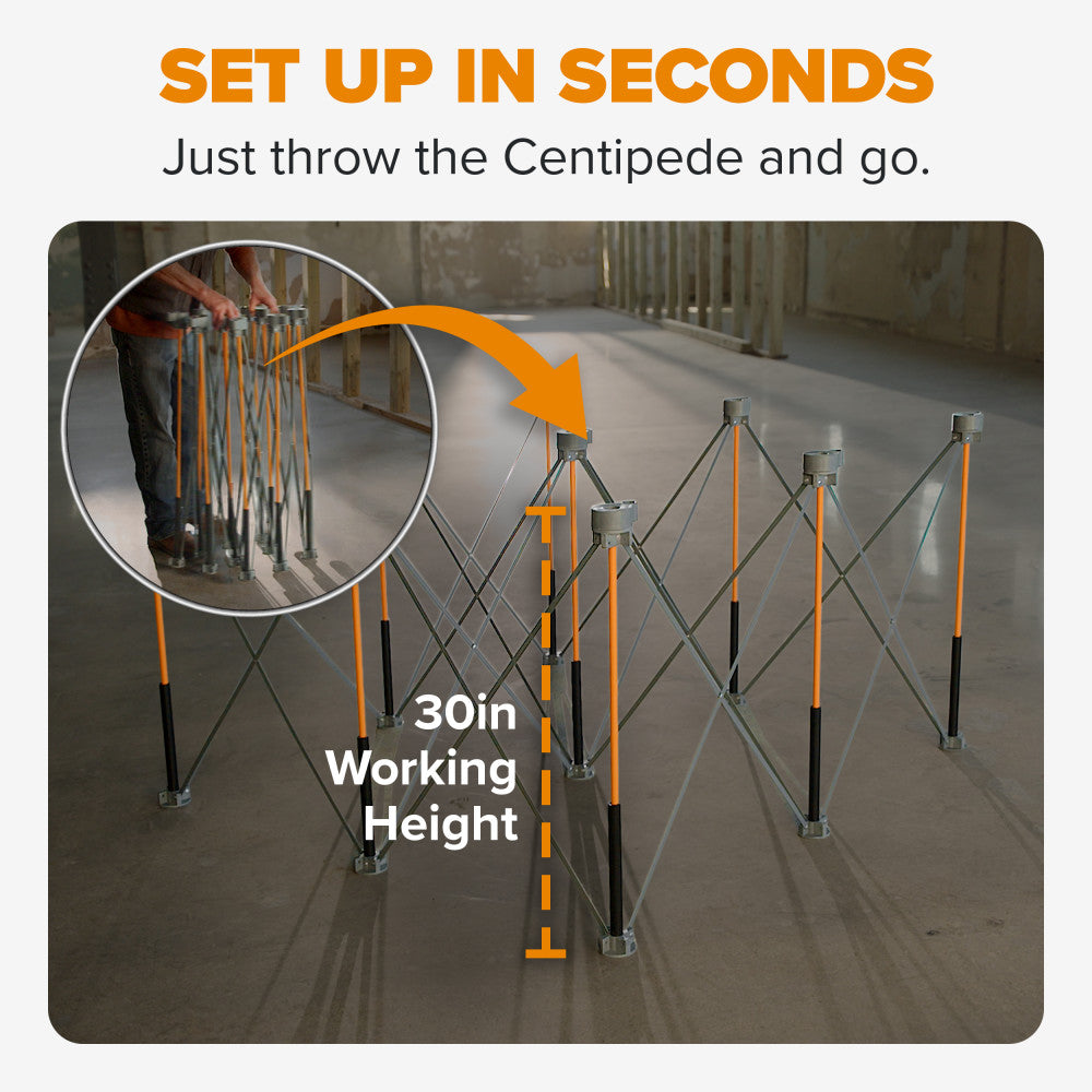 BORA Centipede 4ft x 4ft Folding Work Table Set CK9S