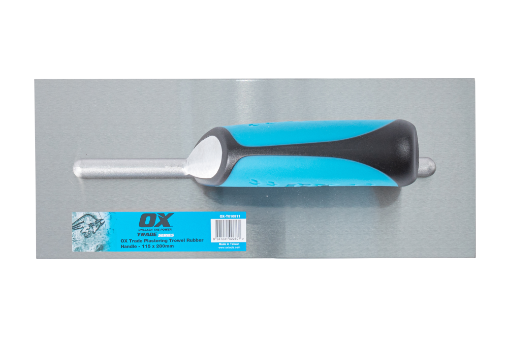 OX Trade Plastering Finishing Trowel with Rubber Grip OX-T010911 / OX-T010914