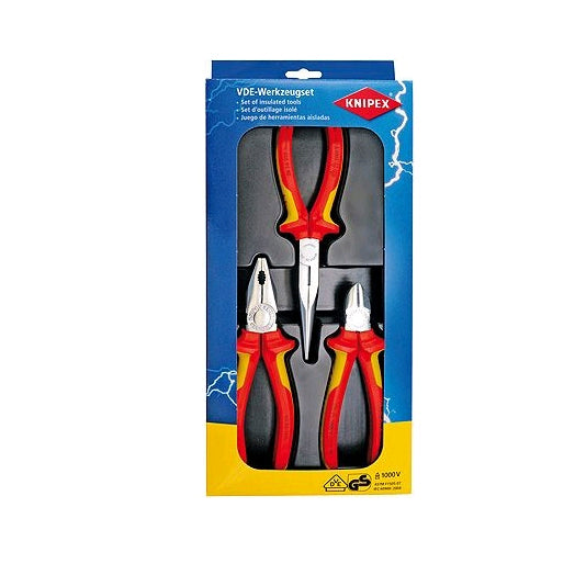 3Pce Insulated Electro Set 002012 by Knipex