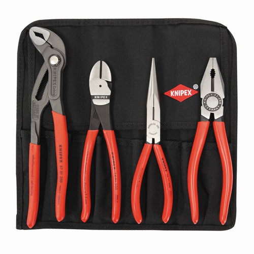 4Pce Plier And Cutter Tool Roll Set 0035 by Knipex