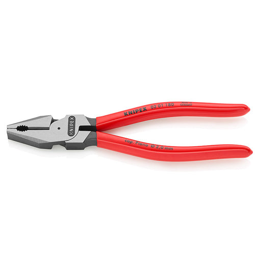 180mm High Leverage Combination Pliers 0201180 by Knipex