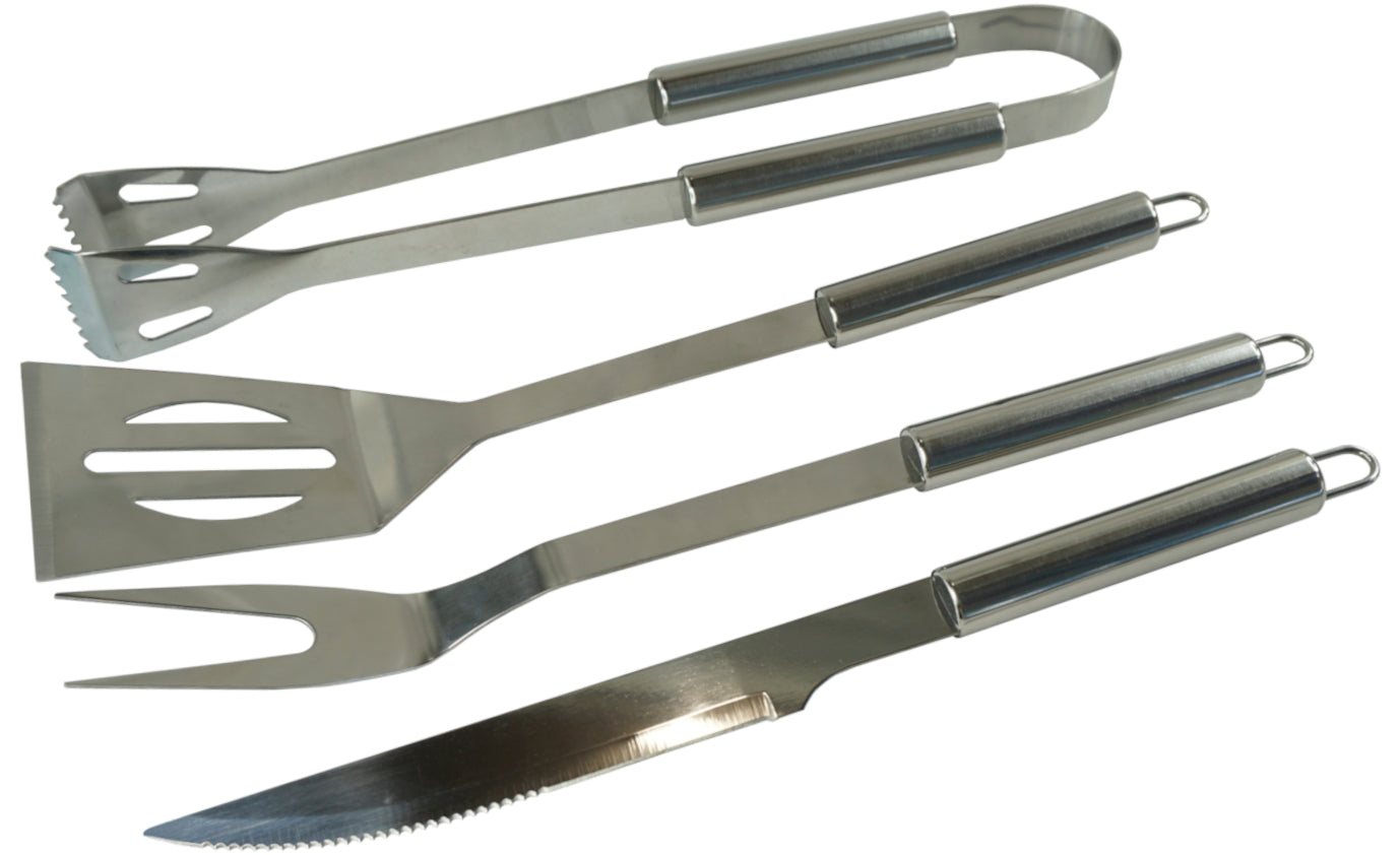 4Pce BBQ Stainless Steel Set 08185 by Medalist