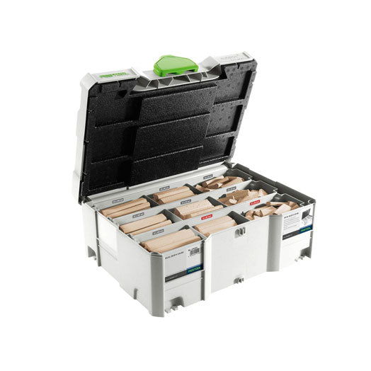 DOMINO XL Beech 8mm/10mm Starter Systainer Set 498204 by Festool *Discontinued*