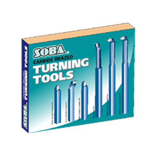 6Pce 8mm 5/16" Shank Carbide Metal Lathe Threading & Boring Brazed Turning Tool Set 131310 by Soba
