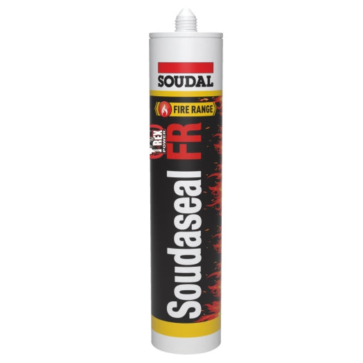 290ml Cartridge of Soudaseal FR Fire Resistant Elastic Joint Adhesive &amp; Sealant 137450 by Soudal