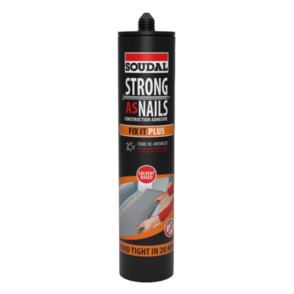 350gm Cartridge of Strong As Nails Fix It Plus in Beige 144899 by Soudal