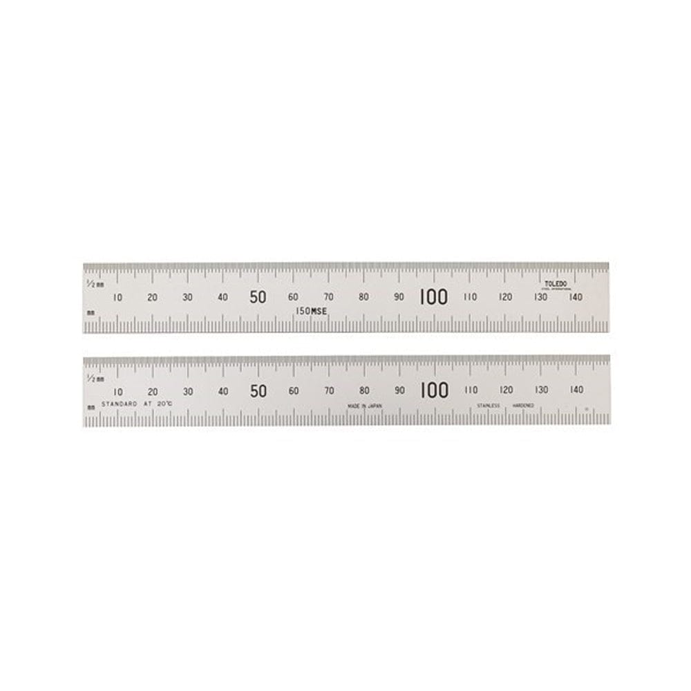 Stainless Steel Double Sided Ruler Metric (Graduations on Upper & Lowe