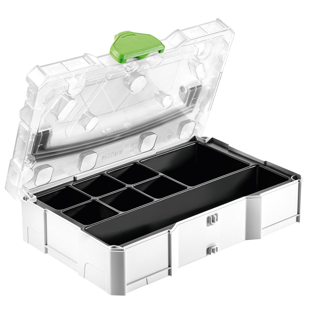 Mini T-Loc Systainer Universal Storage Box with Transparent Lid 203821 by Festool