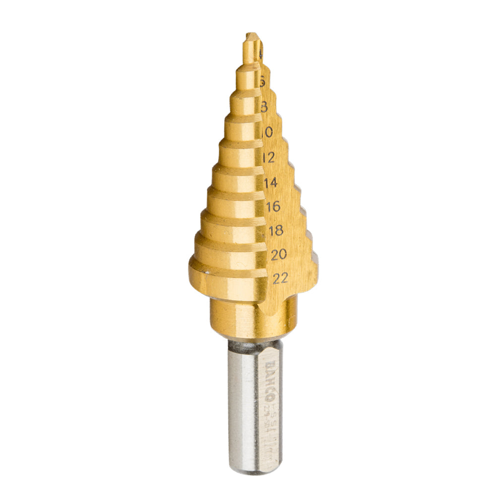4-22mm Stepped Drill Bit suit Metal Sheet (13 Step) 229-SD by Bahco