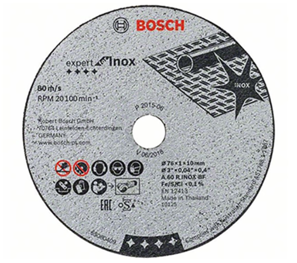 Bonded Disc 76 x 1 x 10mm 5Pce 2608601520 by Bosch