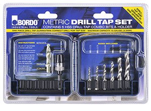 6Pce Coarse Metric Drill & Tap Set 3010-S1 by Bordo