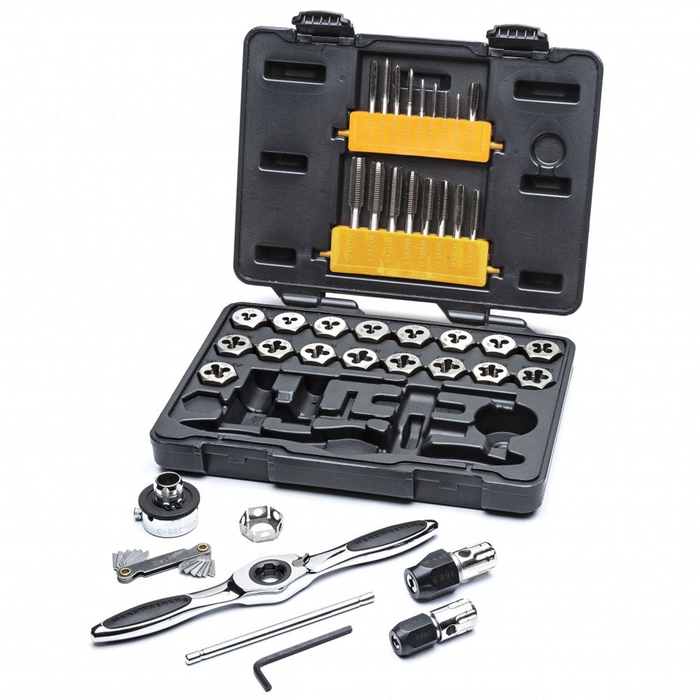 42Pce Metric Ratcheting Tap & Die Set 3886 by Gearwrench