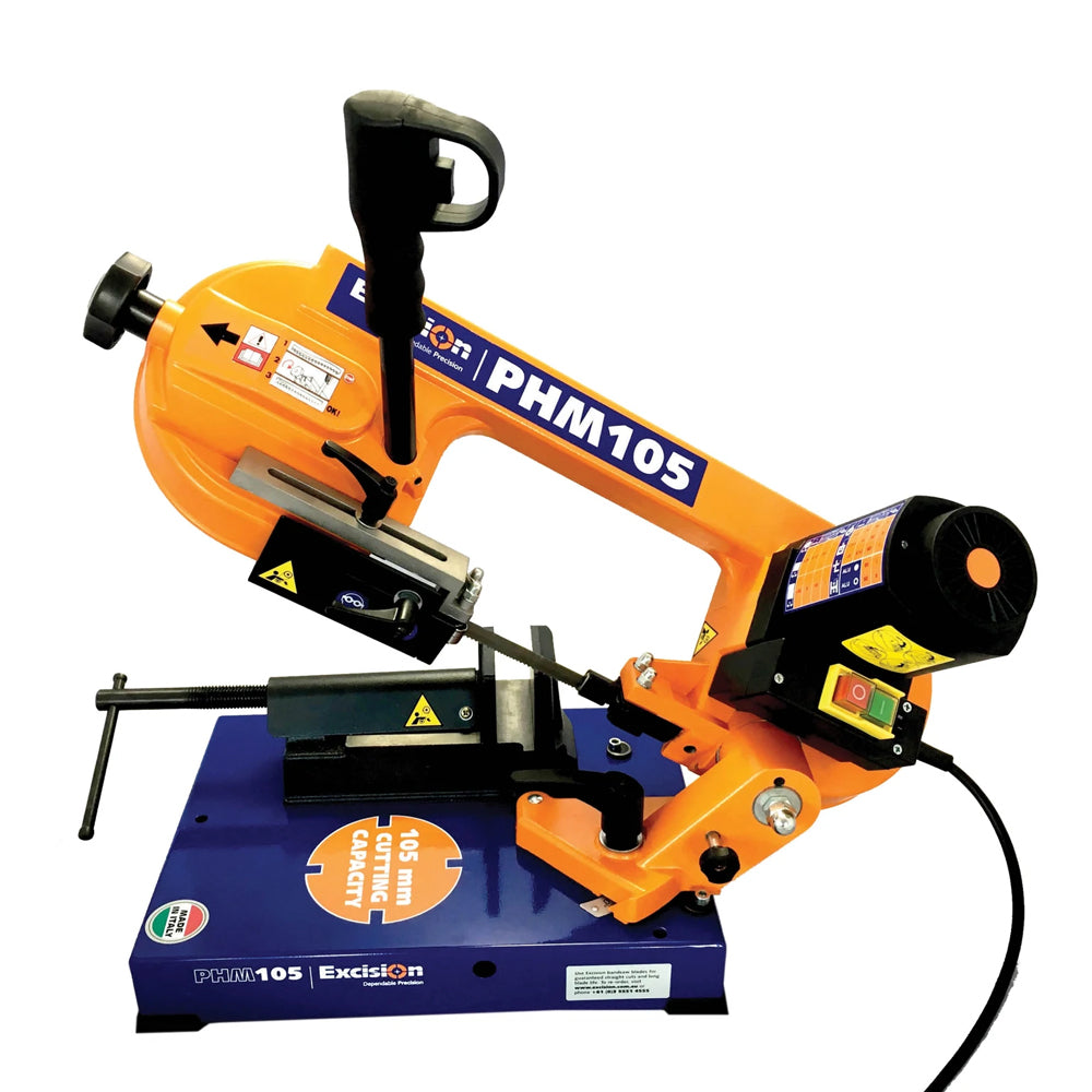 Portable Swivel Head Metal Bandsaw PHM 105 240V 4105PHM by Excision