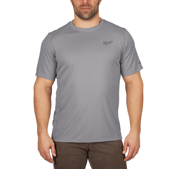Medium Grey Short Sleeve Workskin Light Shirt 414G-M by Milwaukee