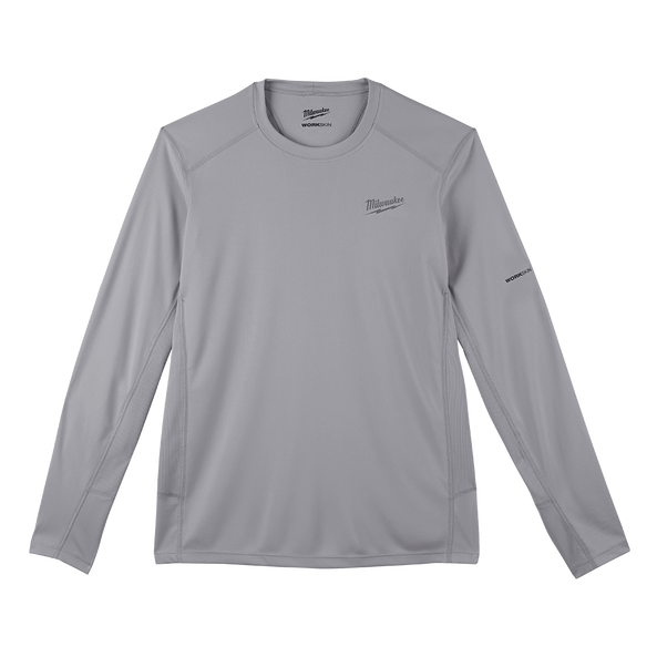 Large Grey Long Sleeve Workskin Light Shirt 415G-L by Milwaukee