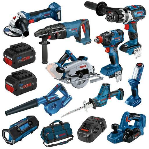 10Pce Pro CORE18V 8.0Ah Combo Kit Professional 0615990M9Y by Bosch