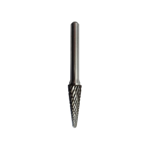 10mm x 27mm D-Cut Carbide Burr Ball Nosed Cone 4600D-1-4 by Garryson