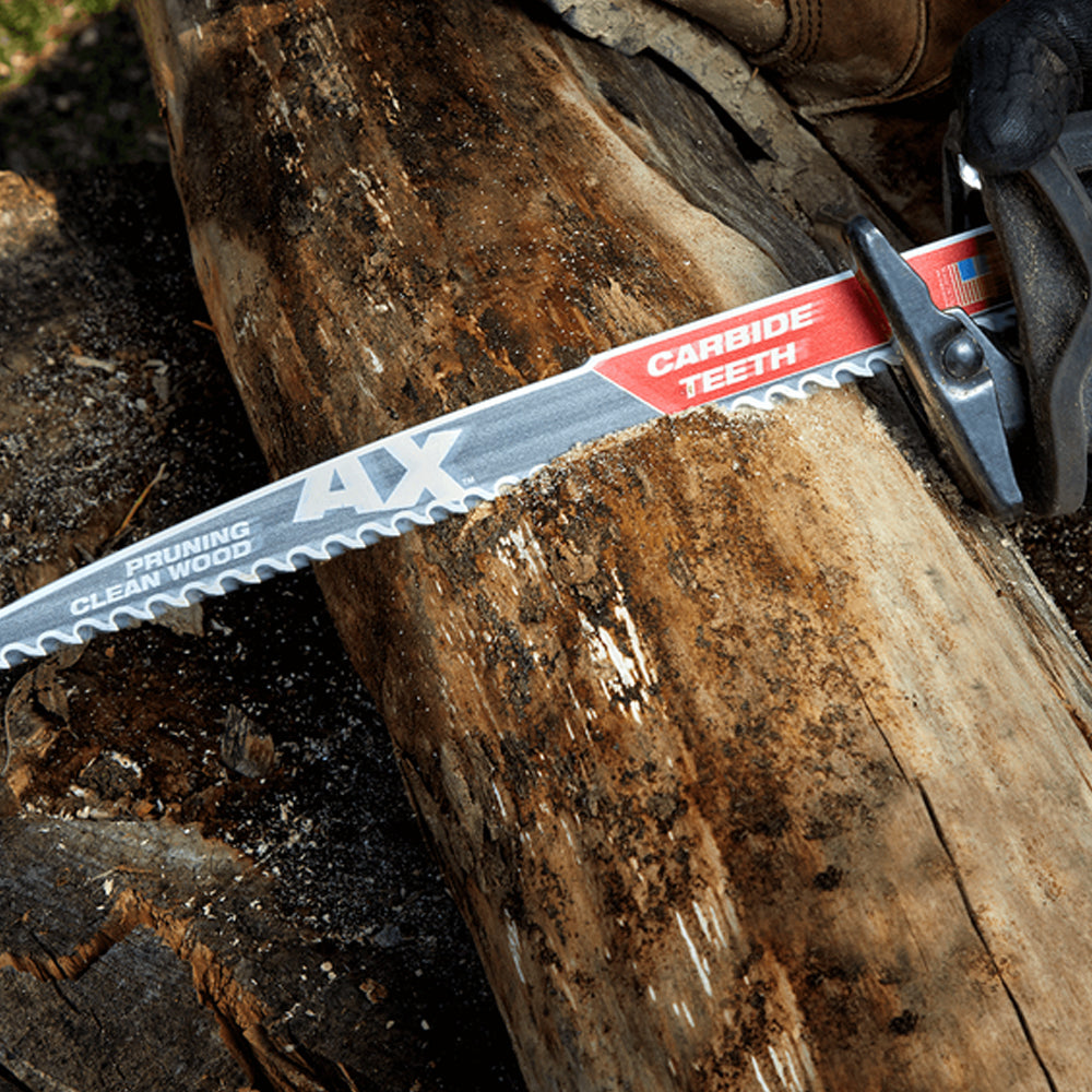 305mm AX Carbide Teeth Recipro SAWZALLÂ® Pruning & Clean Wood Blade (1Pce) 48005233 By Milwaukee