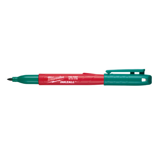 Green Fine Point Marker Pen Inkzall 48-22-3190 by Milwaukee