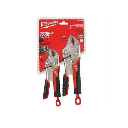 2Pce Locking Plier Set 48223402 by Milwaukee