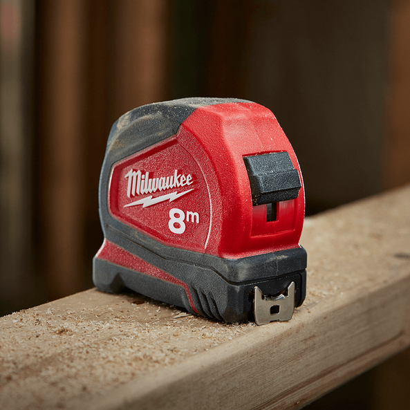 8m Compact Tape Measure 48226708 by Milwaukee