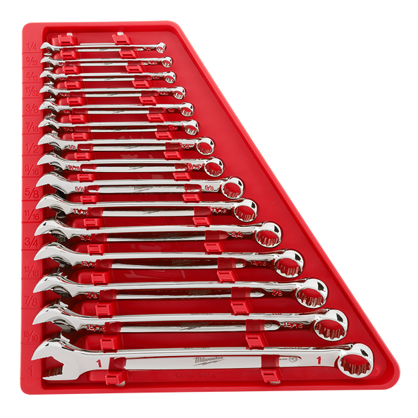 15Pce Combination Spanner / Wrench Set - Imperial 48229415 by Milwaukee