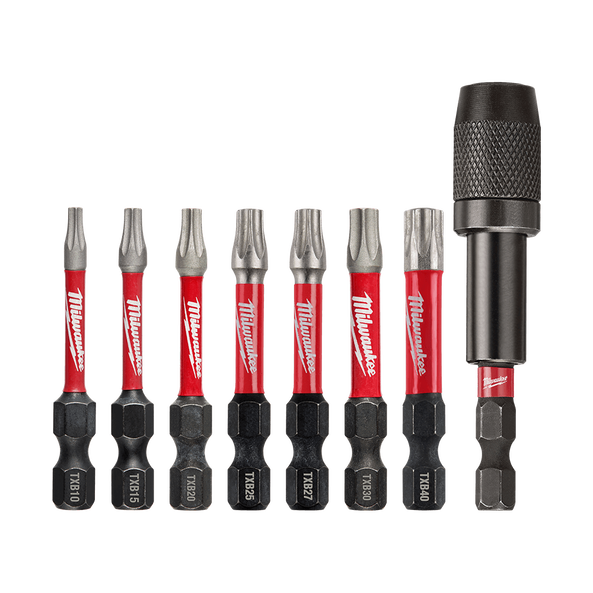 SHOCKWAVE™ Power Bit Security Torx 50mm (2") 8 Piece Set 48324689 by Milwaukee