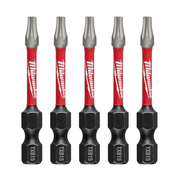 SHOCKWAVE™ Power Bit Security Torx 50mm (2") 5 Pack by Milwaukee