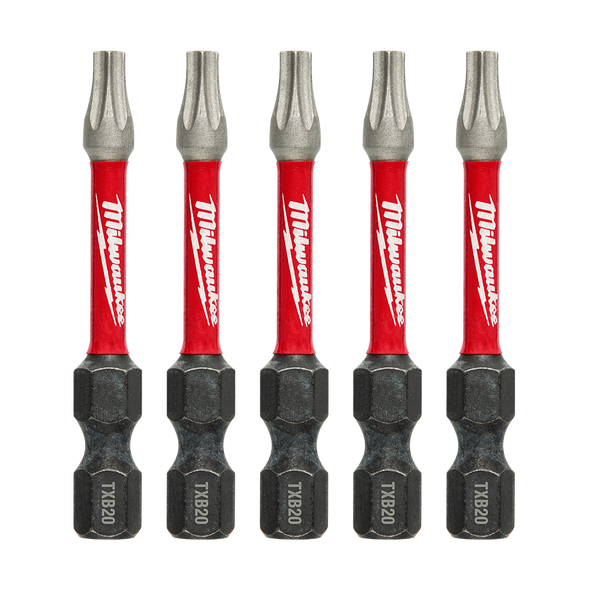 SHOCKWAVE™ Power Bit Security Torx 50mm (2") 5 Pack by Milwaukee