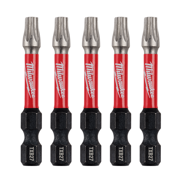 SHOCKWAVE™ Power Bit Security Torx 50mm (2") 5 Pack by Milwaukee