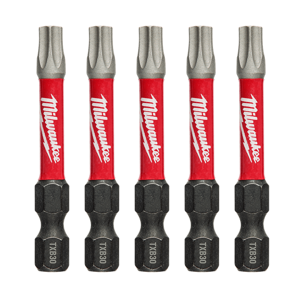 SHOCKWAVE™ Power Bit Security Torx 50mm (2") 5 Pack by Milwaukee