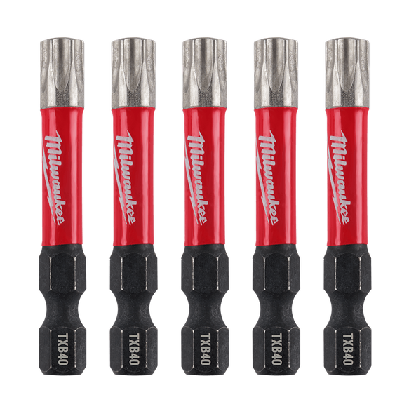 SHOCKWAVE™ Power Bit Security Torx 50mm (2") 5 Pack by Milwaukee