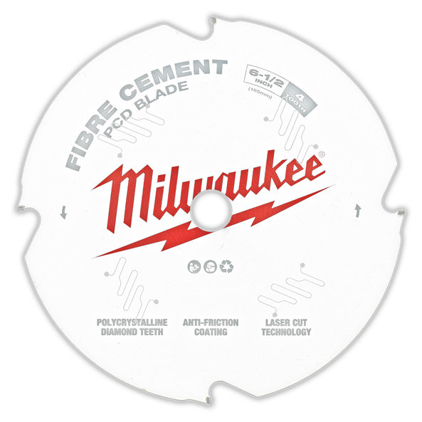 165mm (6-1/2") 4T Fibre Cement Circular Saw Blade PDC 48408675 by Milwaukee