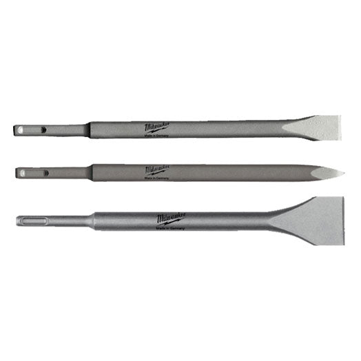 3Pce SDS Plus Chisel Set 4932430001 by Milwaukee