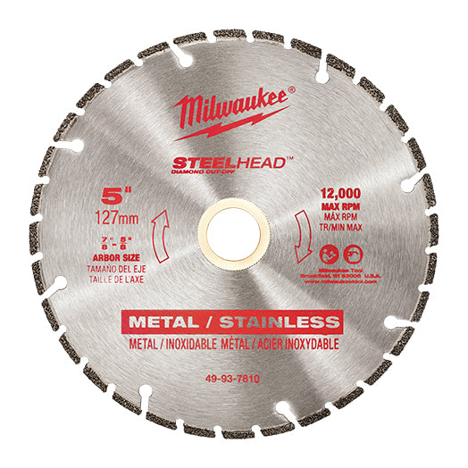 125mm (5") SteelHead Diamond Chop / Cut-Off Saw Blade 49937810 By Milwaukee