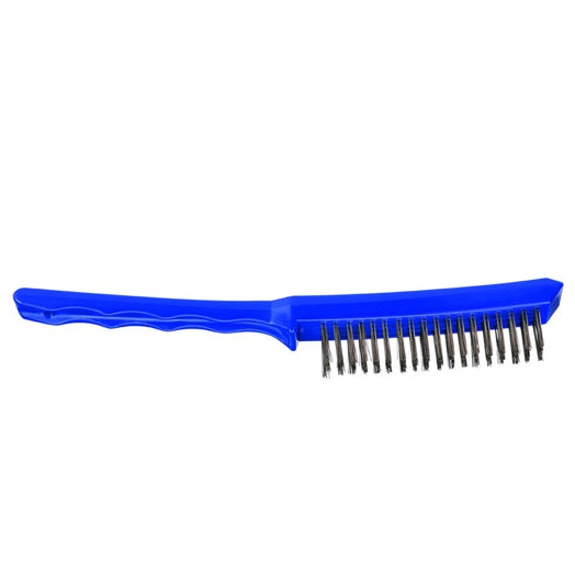 0.33mm 4 x 18 Rows Steel Wire Long Plastic Handle Brush 5175-SW-4R by Bordo