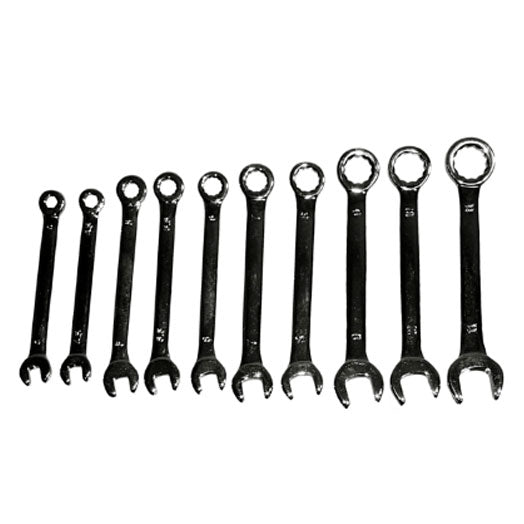 10Pce Metric Mini Combination Wrench Set 5594 by T&E Tools