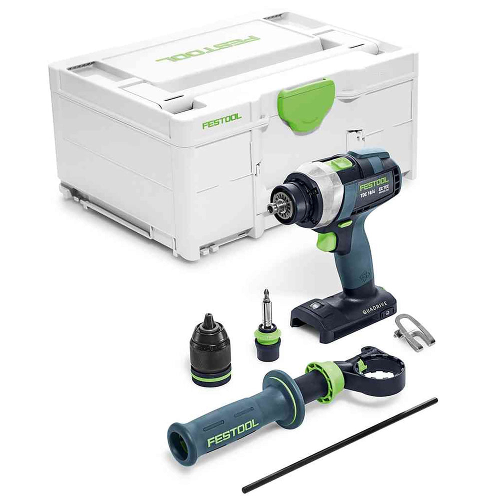 TDC 18V Cordless 4 Speed Drill Basic in Systainer 575601 by Festool
