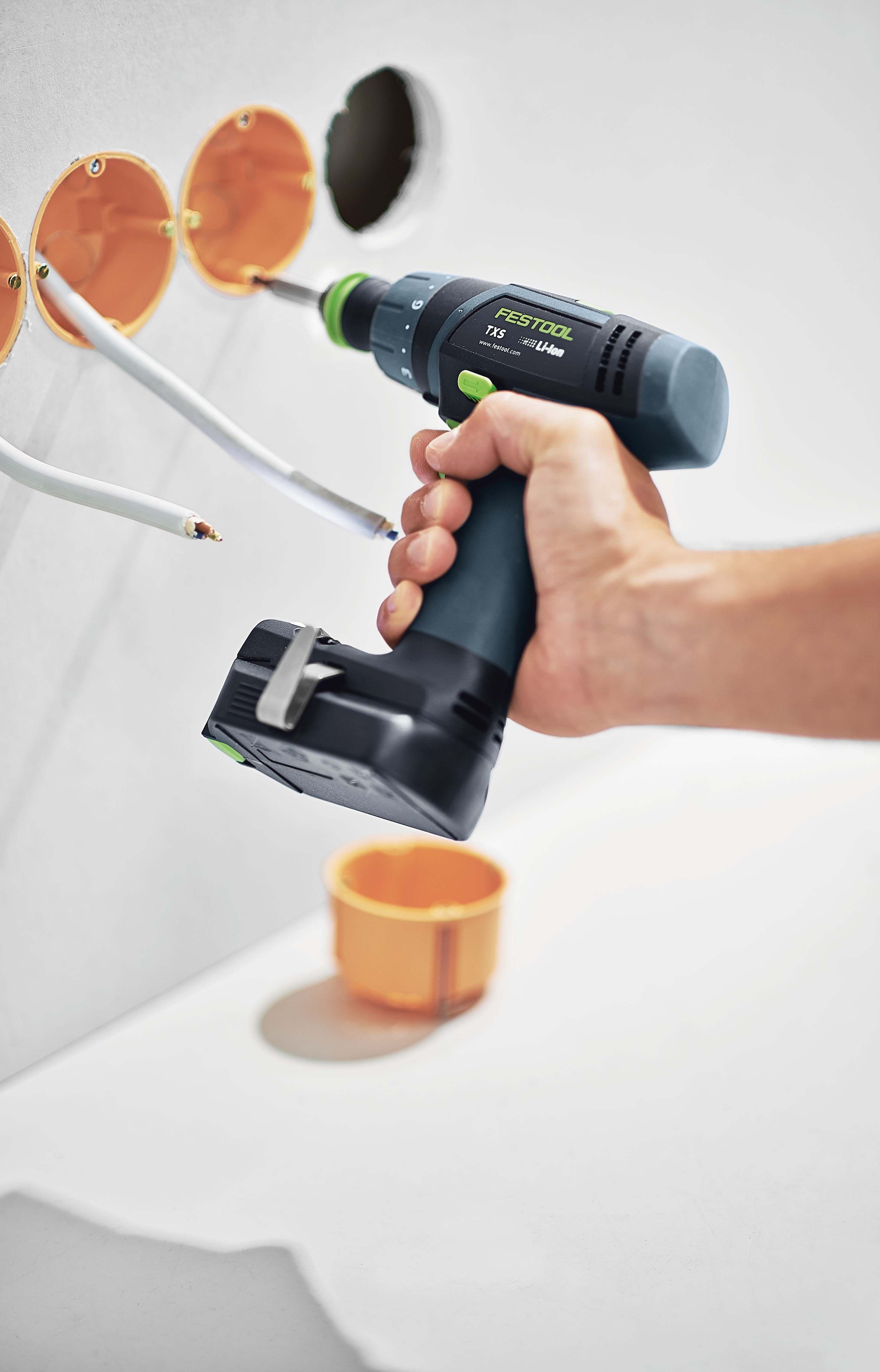 TXS 10.8V Mini Cordless Drill 2.6Ah Set in Systainer 576104 by Festool